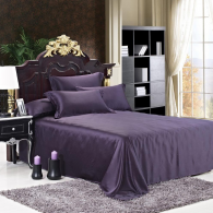 Luxuer 7PC Solid Silk Bedding Collections